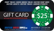 American Gaming Supply Gift Certificate $25.000, AGS-GC25